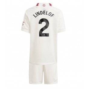 Manchester United Victor Lindelof #2 Replika Babytøj Tredje sæt Børn 2023-24 Kortærmet (+ Korte bukser)